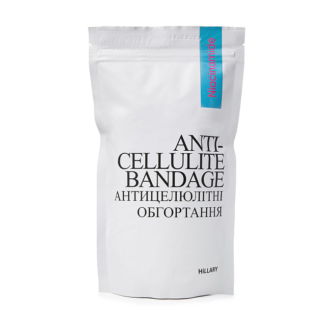 Комплекс антицеллюлитных моделирующих обертываний с Ниацинамидом Niacinamide Cold Slim Hillary (6 уп.) Винница - изображение 14