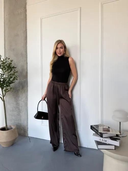Шовкові жіночі брюки прямого крою Одеса - фото 12