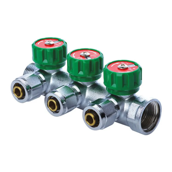 Колектор вентильний з фитингом Koer KR.1121-3 3/4"x3 ways (KR2651) Київ