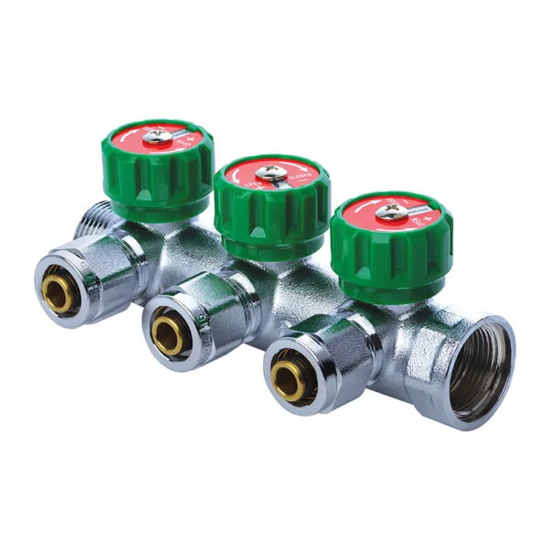 Колектор вентильний з фитингом Koer KR.1121-3 3/4"x3 ways (KR2651) Київ - фото 1