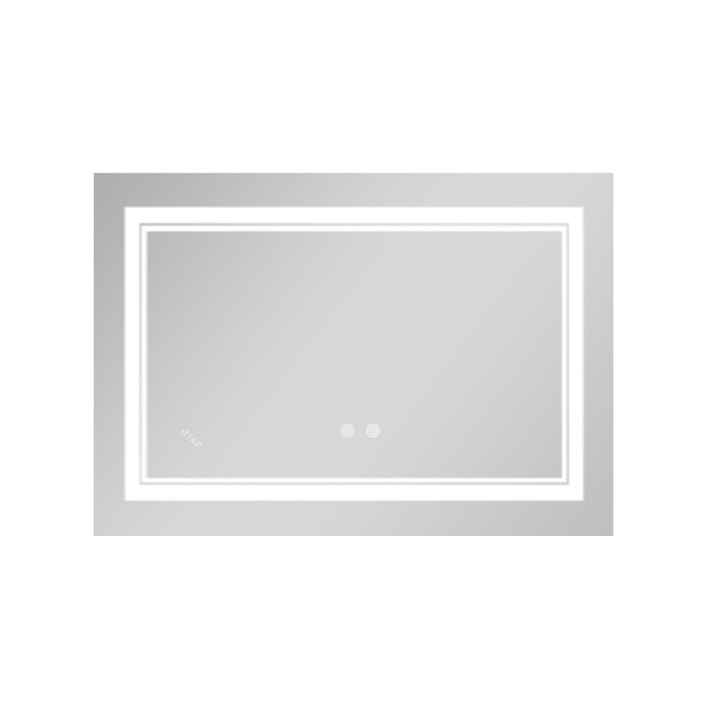 Дзеркало Qtap Cardinal (CA1) 800х600 з LED-підсвіткою Touch, з антизапотіванням, з димером, темп. кольору (3000-6500K) Reverse Київ - фото 4