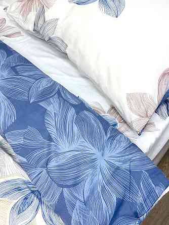 Ecotton Комплект постільної білизни Ecotton полуторний 150х215 см Квіти двосторонній білий (210 Коломия