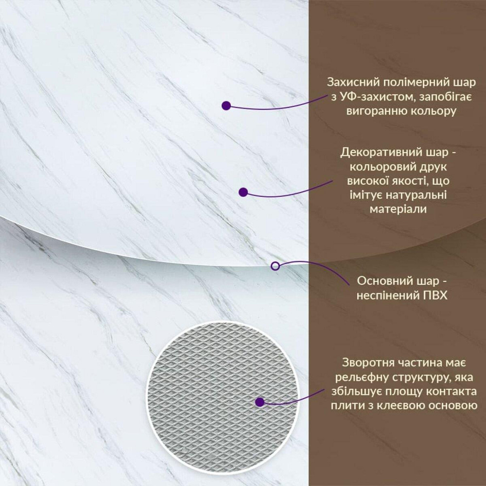 Декоративная ПВХ плита 1,22м х 2,44м х 3мм Греческий белый мармур SW-00001402 Киев - изображение 3