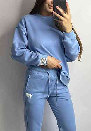 Костюм спортивний жіночий трикотажний Блакитний M/L Харків