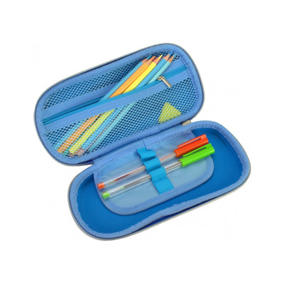 Пенал Cool For School Объемный 3D 1 отделение Голубой (QT-5645-Blue) Винница - изображение 2