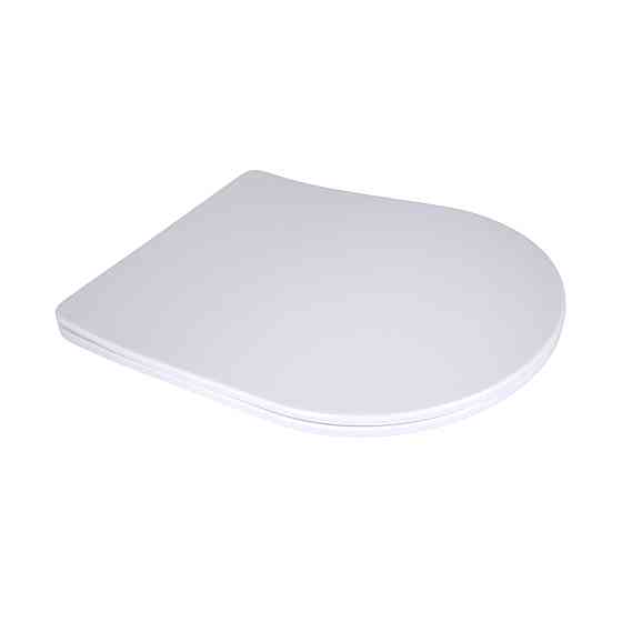 Qtap Сиденье для унитаза напольного (Vlasta) 560×363×30 мм, White, с микролифтом, Slim Duroplast, Quick Release QT28228300W3 Киев