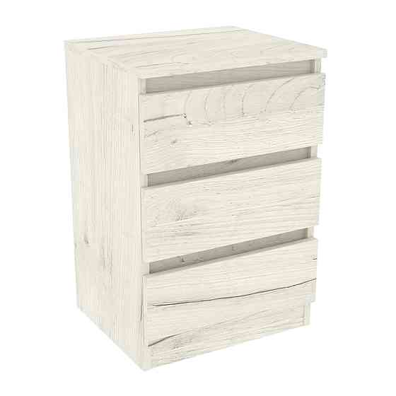 Тумба прикроватная V-5, Дуб Крафт Білий, 400/350/600 Львов