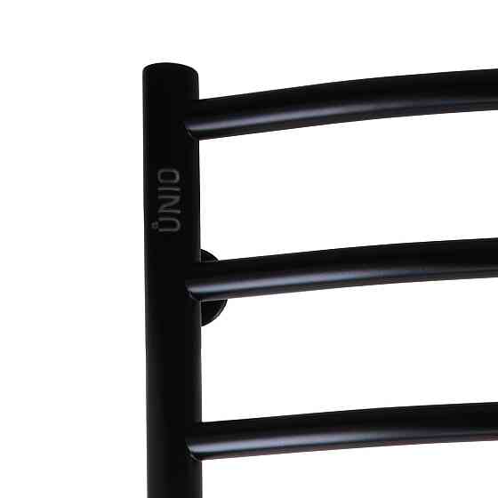 Рушникосушарка UNIO LDE W 1200-500-12 BLK Драбинка Дуга Еліт вода чорна Киев