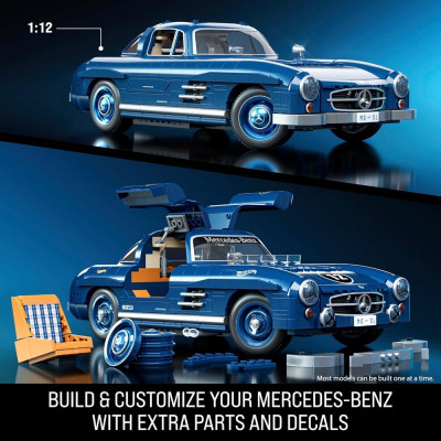 Конструктор Hot Wheels Brick Shop Mercedes-Benz 300 SL 1600 деталей (HWW25) Винница - изображение 2