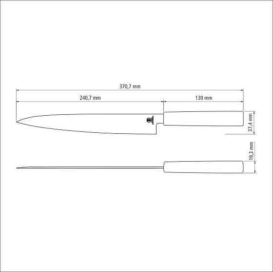 Ніж для суші Tramontina Sushi Silver Yanagiba, 229 мм (6743992) Київ