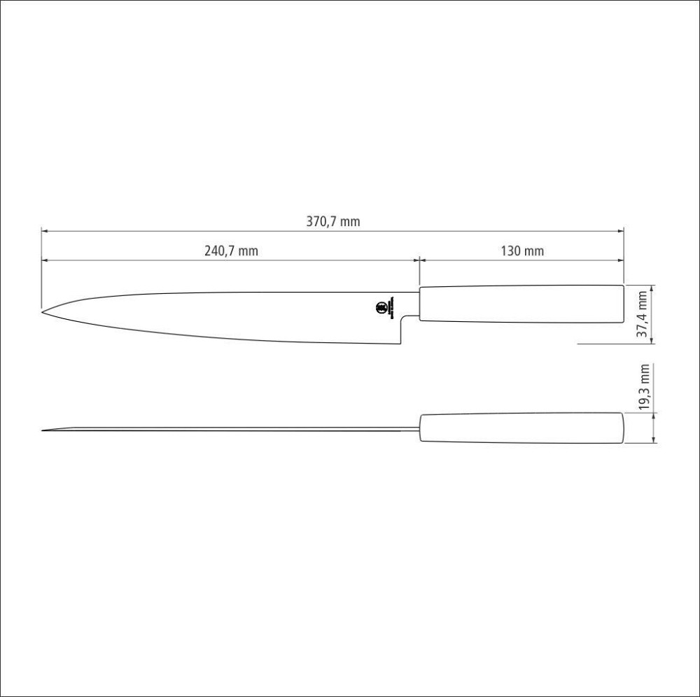 Ніж для суші Tramontina Sushi Silver Yanagiba, 229 мм (6743992) Київ - фото 3