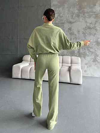 Женский прогулочный костюм двойка облегченная двунить варенка Хаки, 44 Одесса