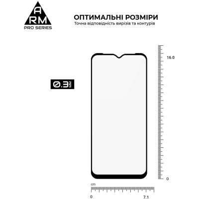 Стекло защитное Armorstandart Pro Samsung A14 4G / A14 5G Black (ARM66206) Винница - изображение 3