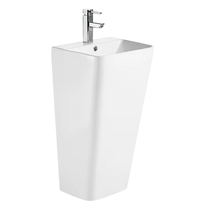 Раковина моноблок Mixxus STYLE-1101 з отвором під змішувач та переливом 440х380х830mm   ( MI6696 ) 37126 Харьков - изображение 1