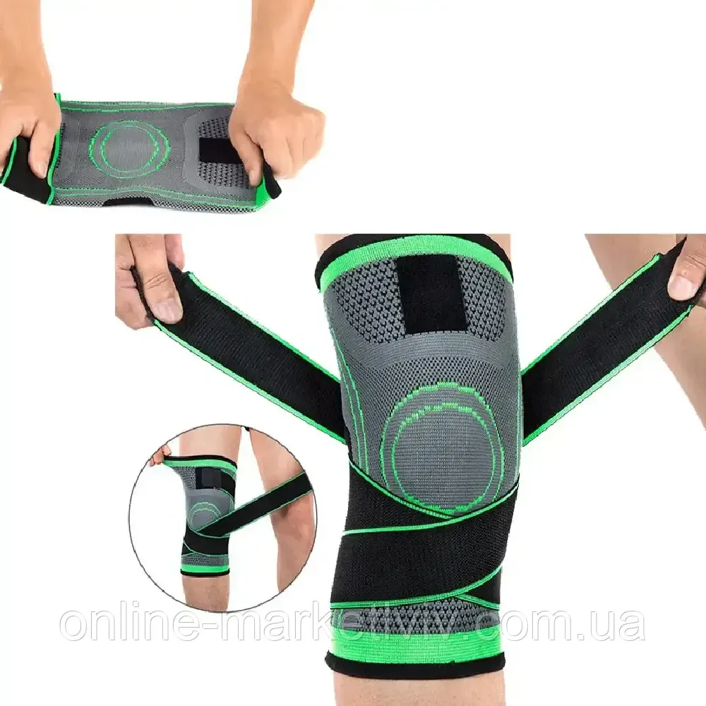 Бандаж коленного сустава KNEE SUPPORT WN-26,Зелёный,L SBR Киев - изображение 6