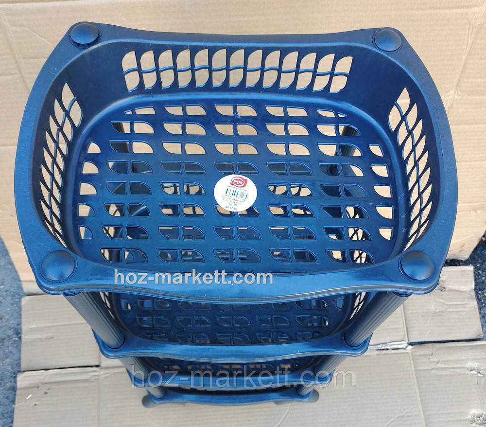 Полиця етажерка пластикова для ванної та кухні чорна Харків - фото 5