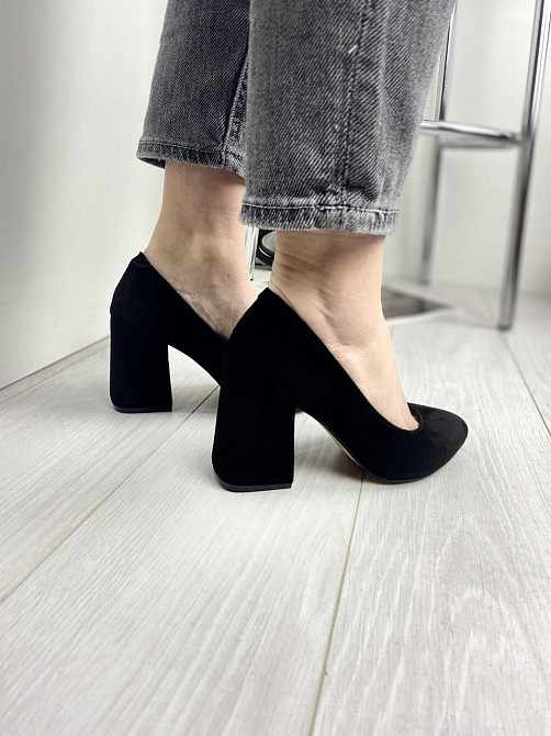 Nivelle Туфлі жіночі NIVELLE чорні натуральна замша каблук 9 см 36-39 (3153) Коломия - фото 6