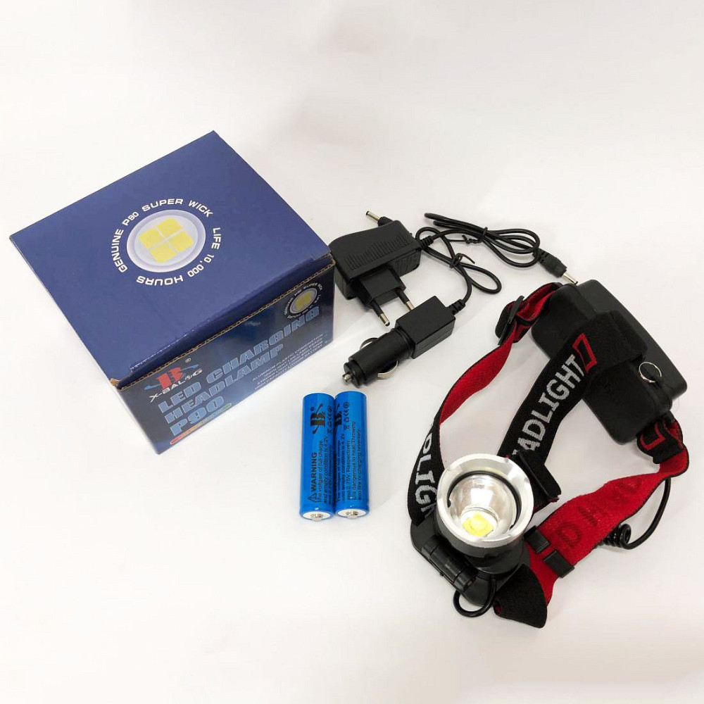 Налобный фонарь для автомеханика X-Balog, Мощный фонарь на голову Компактный налобный PU-12 Львов - изображение 14