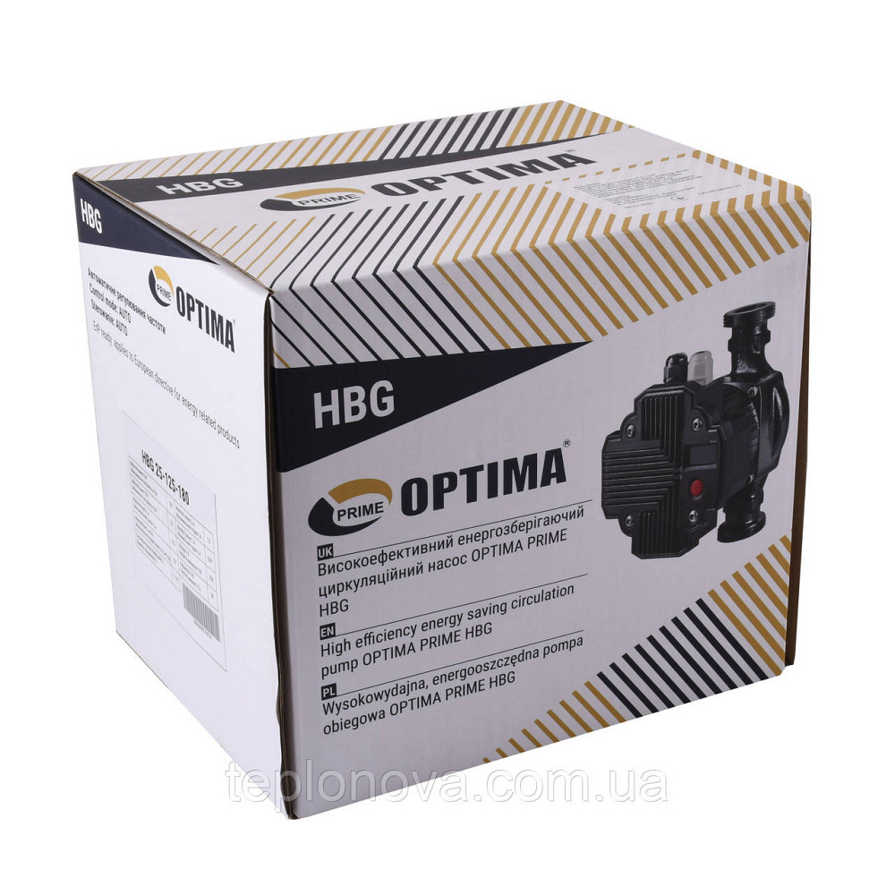 Насос циркуляционный энергосберегающий  Optima PRIME HBG 25-125AUTO 180мм Черновцы - изображение 3
