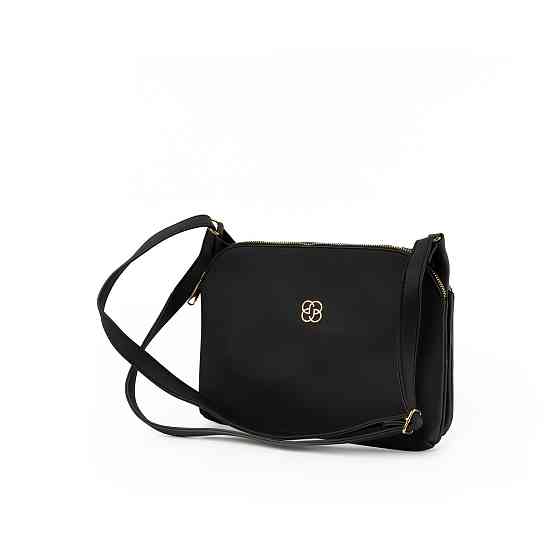 Сумка женская на молнии через плечо с регулируемым ремешком, женский клатч из искусственной кожи, Черный Каменец-Подольский