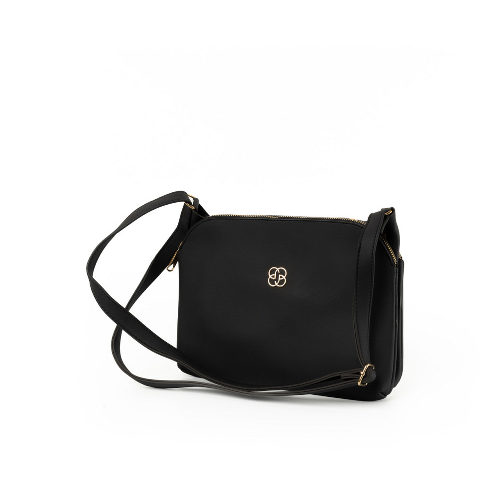 Сумка женская на молнии через плечо с регулируемым ремешком, женский клатч из искусственной кожи, Черный Каменец-Подольский - изображение 1