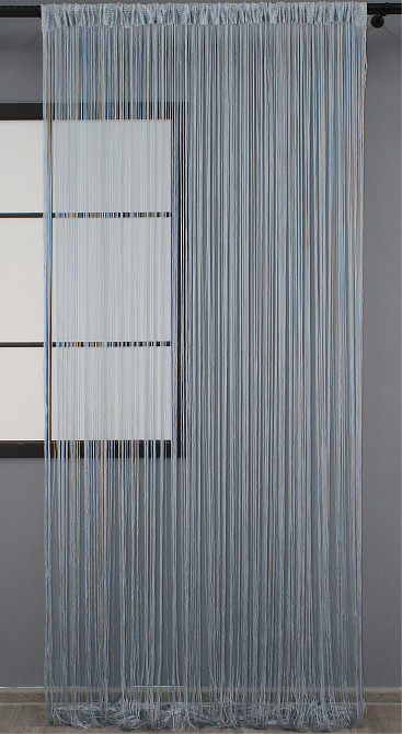 Штори-нитки Сірий 300х300см 1 шт (61-006) Київ - фото 3