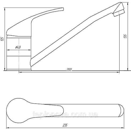 Змішувач для кухні Globus Lux Solly GLSO-0203 Чернівці