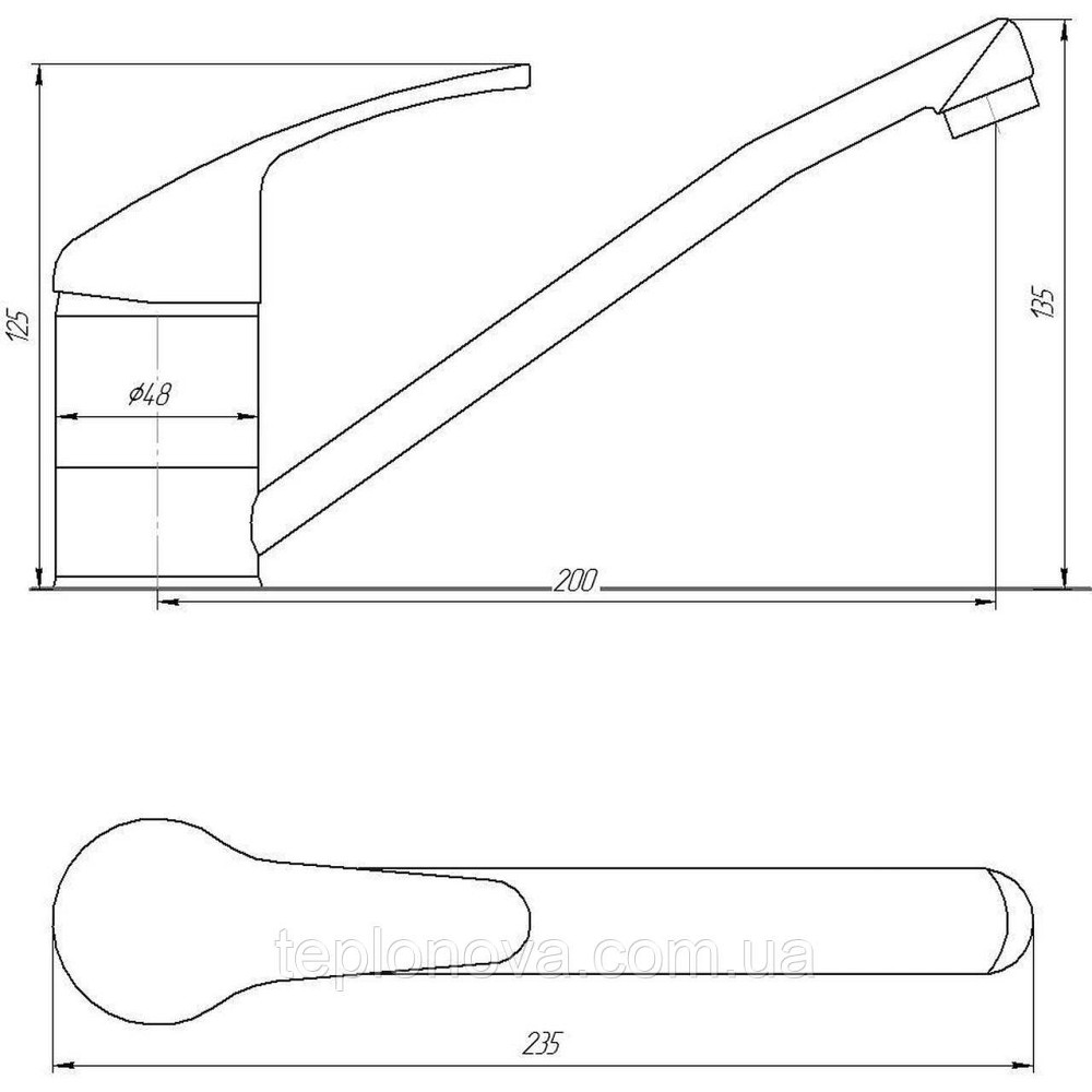 Змішувач для кухні Globus Lux Solly GLSO-0203 Чернівці - фото 4