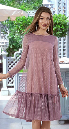 Стильное платье с сеточкой (46) Киев - изображение 1