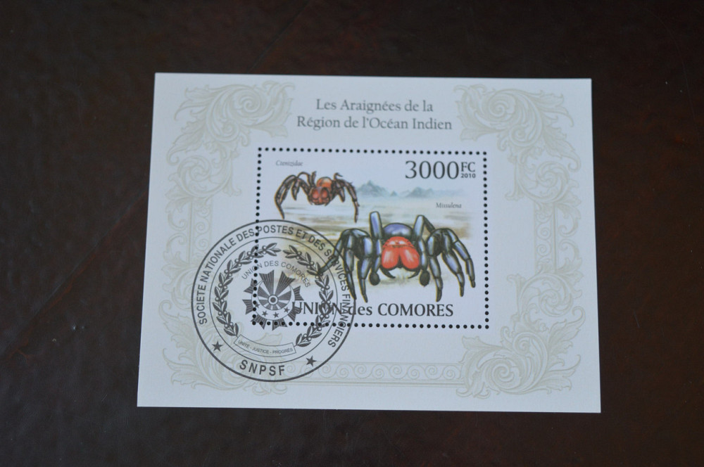 Коморы. История. Фауна. Блок. 2010 год (Б-4) Полтава - изображение 1