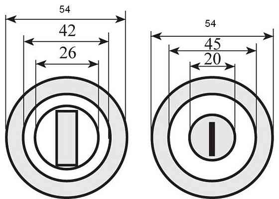 Накладка WC 25 пол латунь вж  Linda Київ