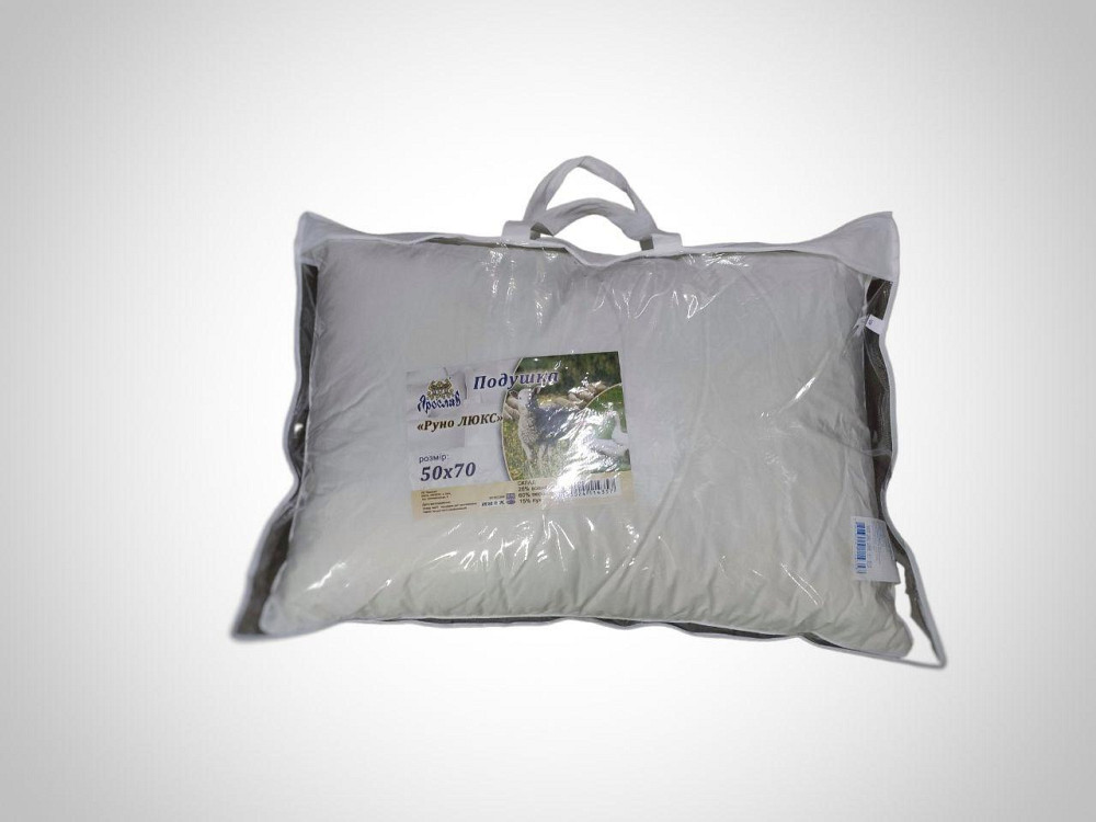 Подушка Руно люкс 60х60 вовна + пух Київ - фото 3