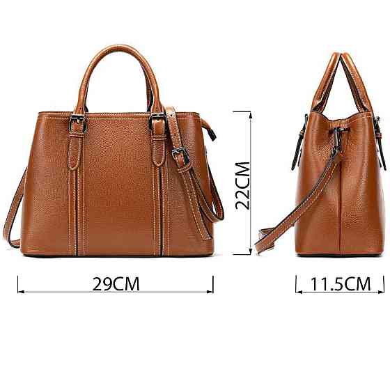 Класична жіноча сумка в шкірі флотар Vintage 14875 Руда Київ