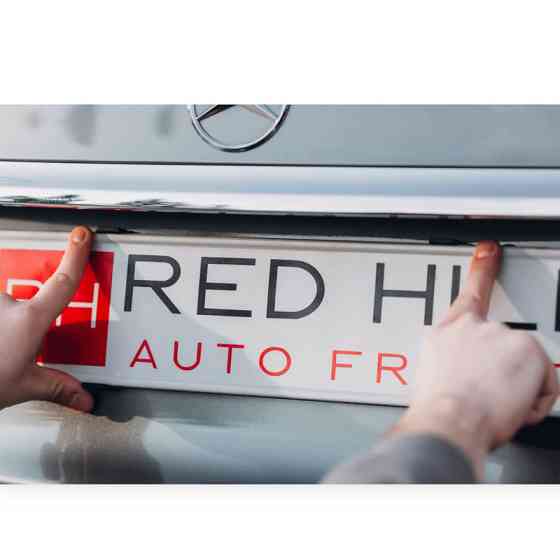 Рамка под номер, безрамочная (4 крепления под 2 номера) red hill прозрачная Мукачево