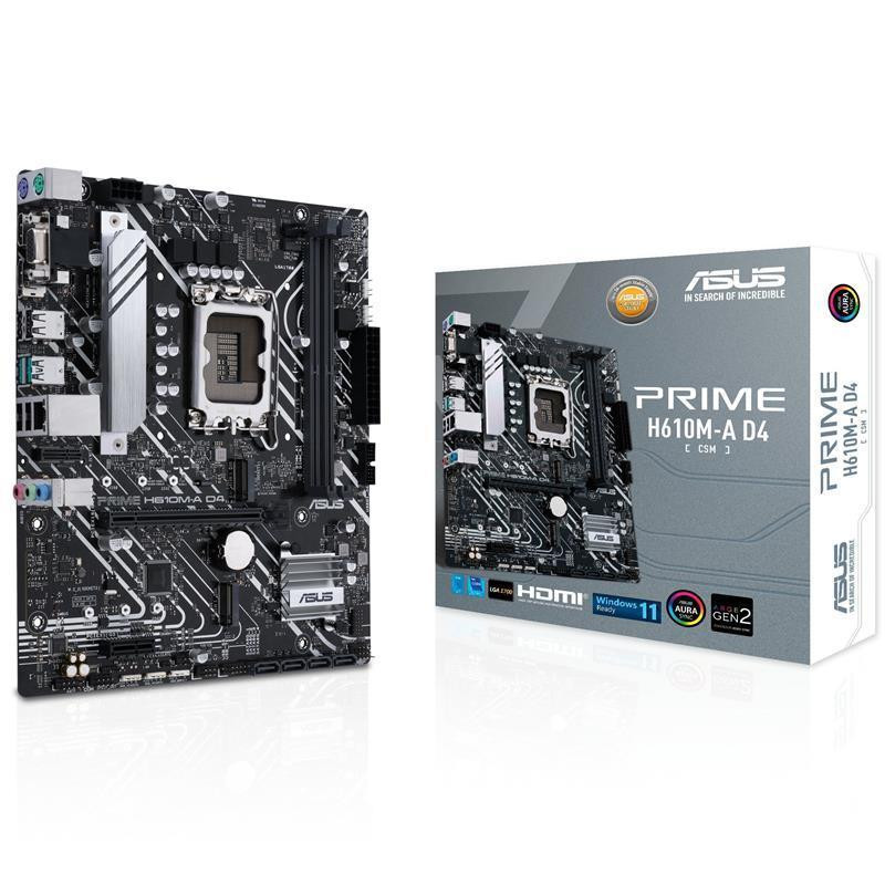 Материнська плата Asus Prime H610M-A D4-CSM Socket 1700 microATX Харьков - изображение 1