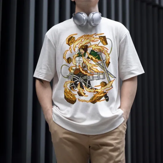 Футболка для подростка мальчика с принтом Атака титанов Ханджи Зоє WE Размер 160 Anime10897 Днепр