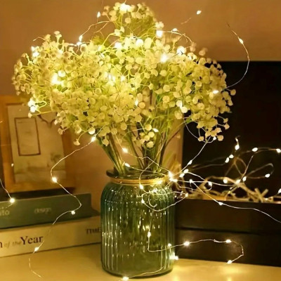 Гирлянда ColorWay Струна LED 100 10 м теплый цвет 3 AA Battery (CW-G-100L10NB) Винница - изображение 9