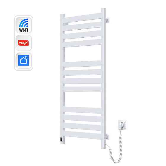 Сушарка для рушників Largo 500х1200 Sensor з Wi-Fi, права з таймером, білий оксамит Київ