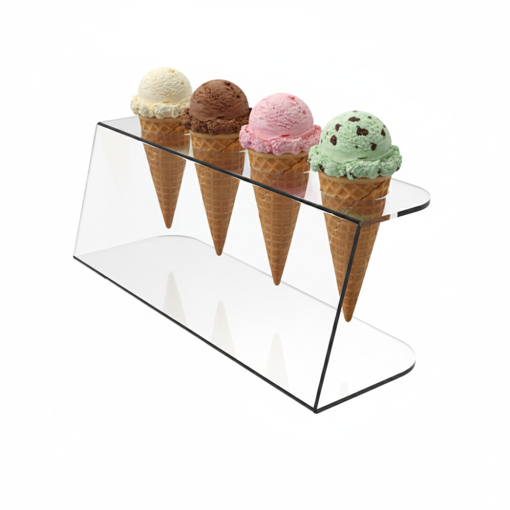 Подставка EKOSTAR для вафельного рожка на 4шт. Акрил 3 мм Киев - изображение 1