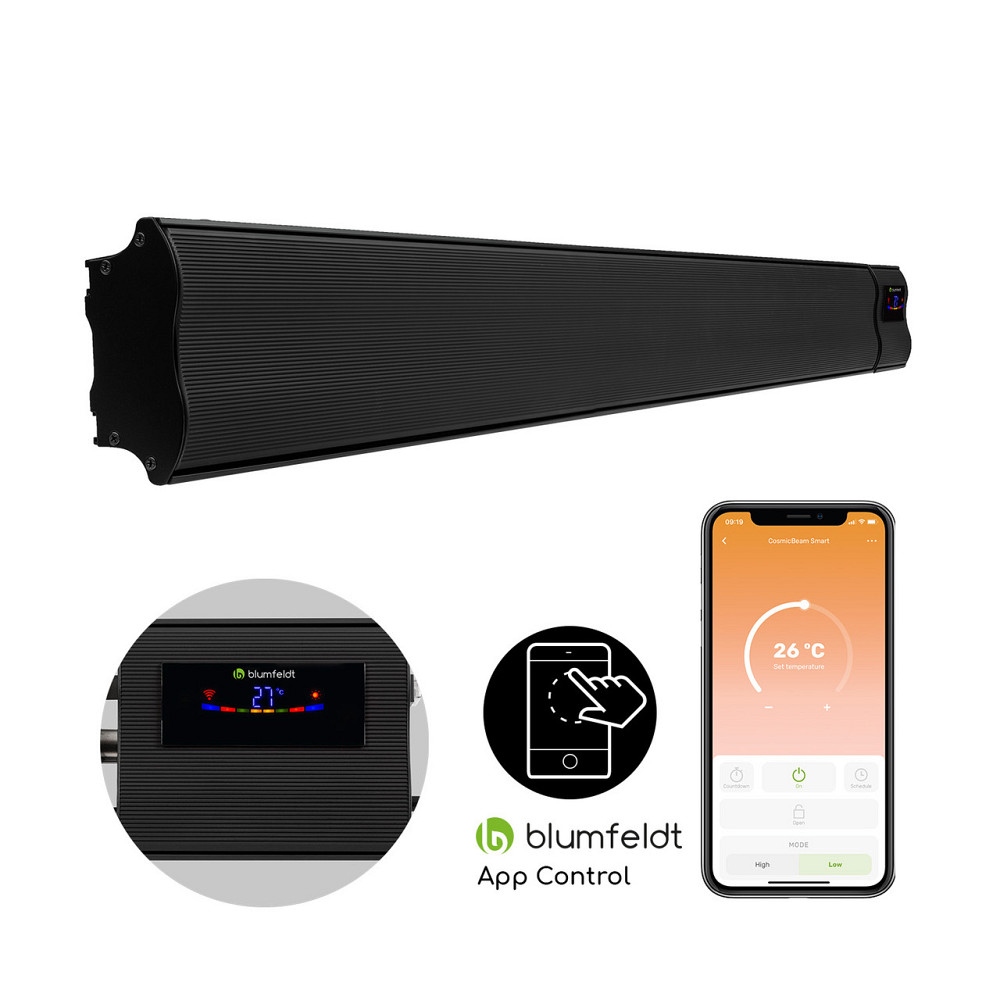 Cosmic Beam Smart 30 Інфрачервоний нагрівач 3000 Вт Керування через застосунок Пульт дистанційного Рівне - фото 1