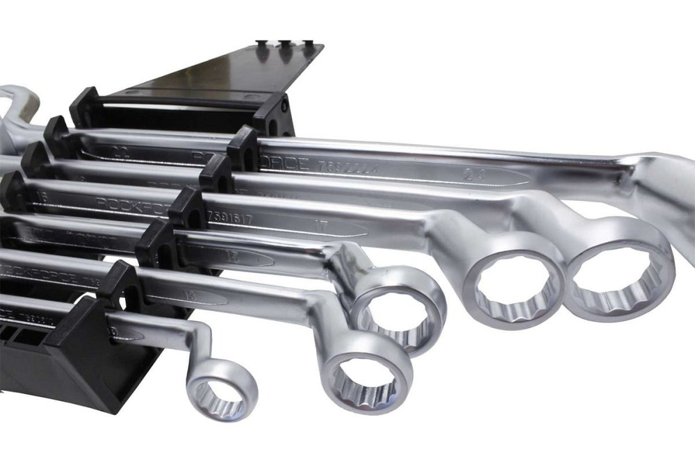 Набір ключів відігнутих накидних, вигин 75°, 6пр.(8x10,12x13,14x15,16x17,18x19,22x24мм), в пластиковом Одесса - изображение 3