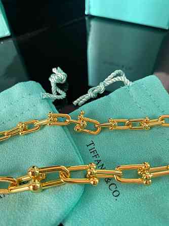 Tiffany Тиффани подвеска цепь / позолота / упакована в мешочек Tiffany Одесса