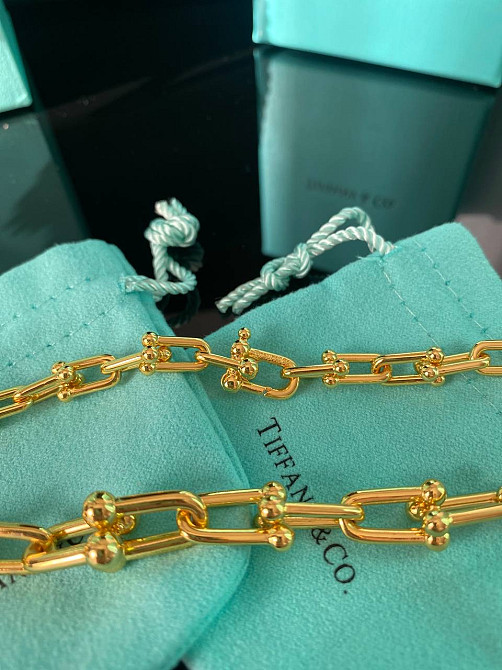 Tiffany Тиффани подвеска цепь / позолота / упакована в мешочек Tiffany Одесса - изображение 2