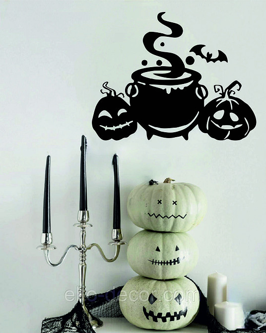 Декоративне настінне Панно «Коток відьми», Декор на стіну 110*85 см, Чорний Київ - фото 6