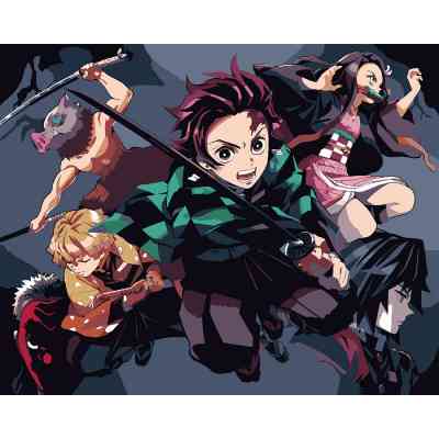 Картина по номерам Santi Demon Slayer Heroes 40х50 см (954416) Винница