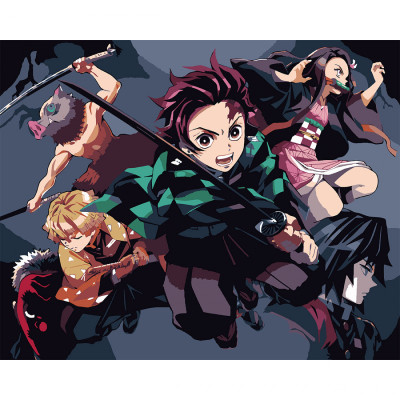 Картина по номерам Santi Demon Slayer Heroes 40х50 см (954416) Винница - изображение 1