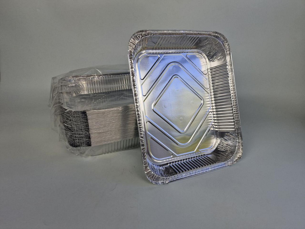 Прямоугольный контейнер из пищевой алюминиевой фольги 3100мл SP98L 50 штук (NEW) (1 пачка) Харьков - изображение 2