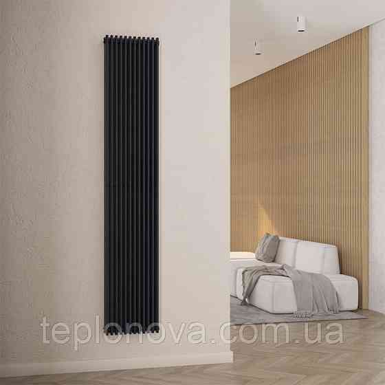 Дизайнерский радиатор 1800/336 (мм) черный мат IDEALE GIULIA (универсальное подключение) 12 12/1800/336 Черновцы