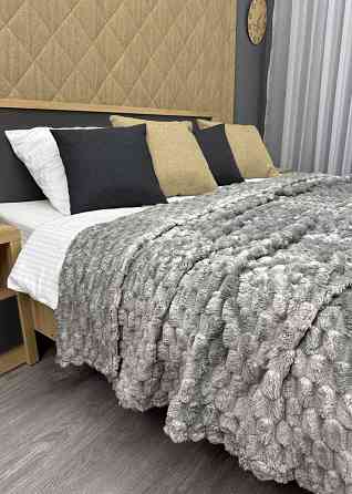 Плед-покривало 210х210 см (+-5см) Соти Сірий (87-207) Київ