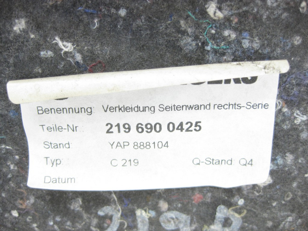 Mercedes-Benz  A2196900425 9C53 Обшивка багажника права антрацит CLS C219 Одесса - изображение 9